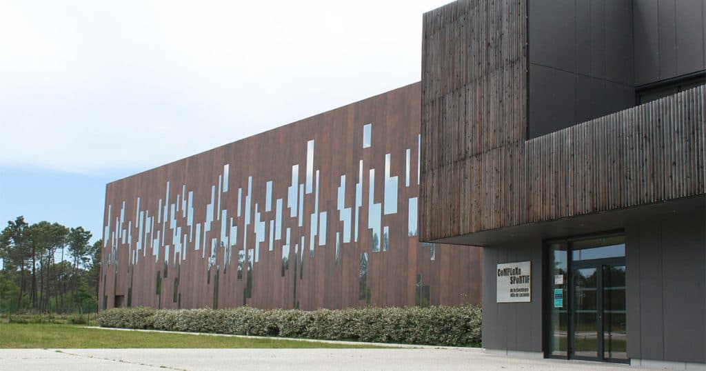 La salle de la Cousteyre à Lacanau, gymnase du club de handball