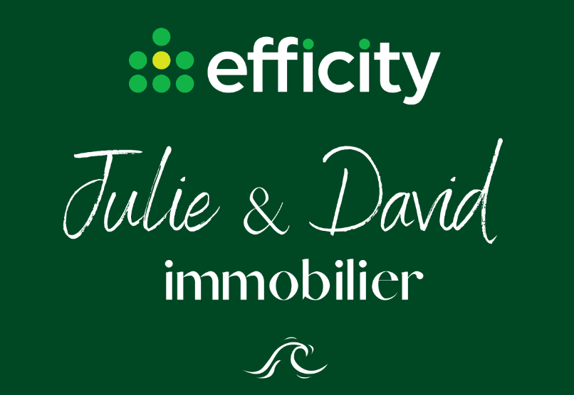 Logo Efficity, Julie & David · partenaire Lacanau Océhand
